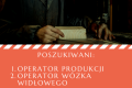 Poszukiwani: operator produkcji i operator wzka widowego